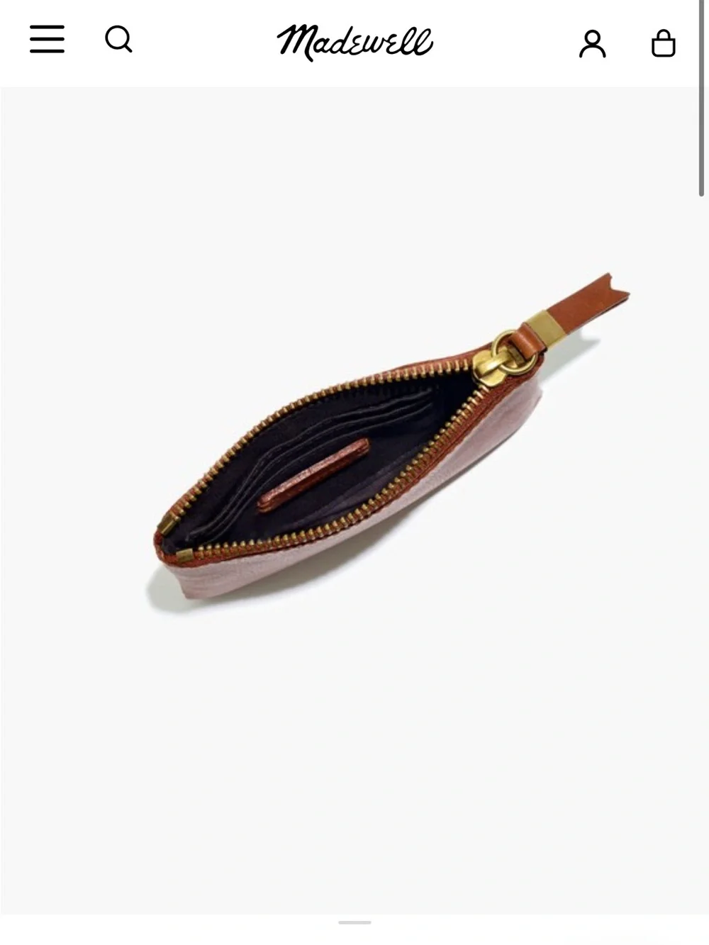 AS IS - Madewell The Leather Pouch Wallet
